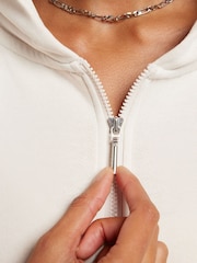 Nike Light Wood Natural Sportswear Chill Terry Loose Full-Zip French Terry Hoodie - Image 7 of 10