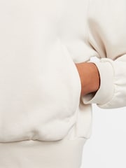 Nike Light Wood Natural Sportswear Chill Terry Loose Full-Zip French Terry Hoodie - Image 8 of 10