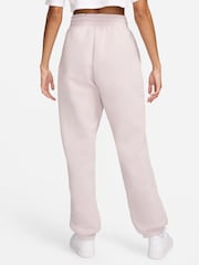 Nike Pale Pink Phoenix Fleece High-Waisted Oversized Joggers - Image 2 of 8