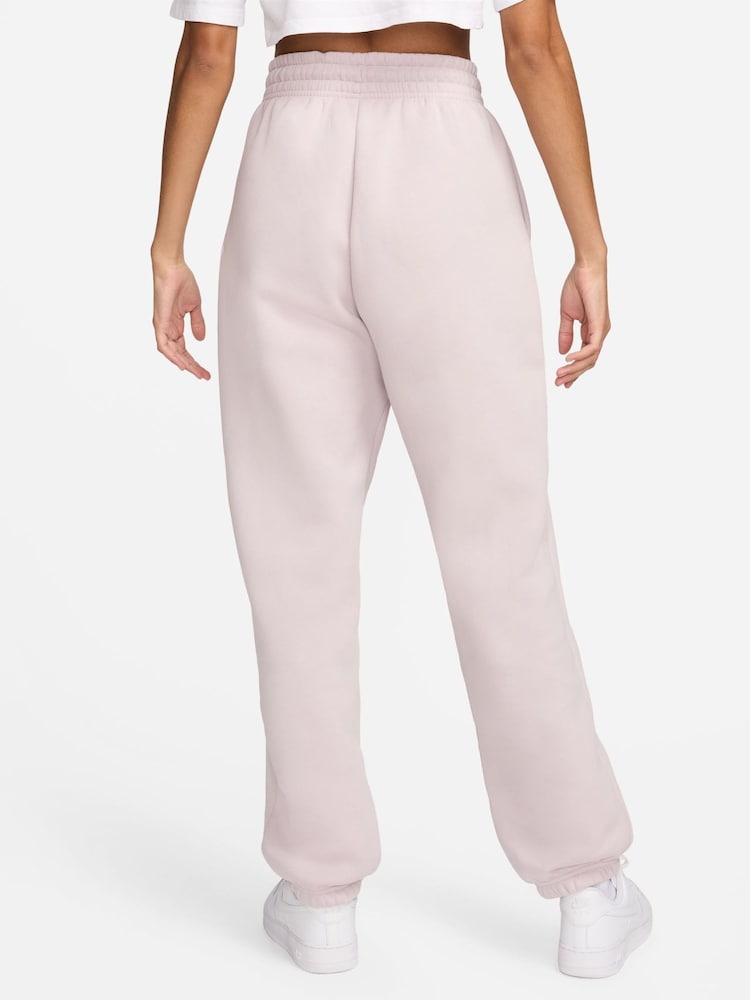 Nike Pale Pink Phoenix Fleece High-Waisted Oversized Joggers - Image 2 of 8