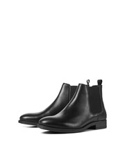 Schwarz - Jack & Jones Chelsea-Stiefel aus Leder - Bild 3 von 7