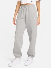 Nike Dark Grey Heather Oversized Phoenix Fleece HighWaisted Joggers - Image 1 of 9