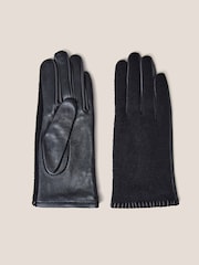 Schwarz - White Stuff Lucie Handschuhe aus Leder - Bild 1 von 3