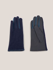 Blau - White Stuff Lucie Handschuhe aus Leder - Bild 2 von 3