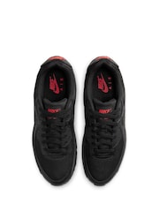 Nike Black/Grey Air Max 90 Trainers - Image 6 of 10