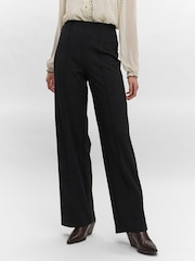 VERO MODA Black High Waisted Trousers - Image 1 of 6