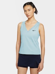 Nike Light Blue Court Victory Tennis Tank Top Vest - Image 1 of 3