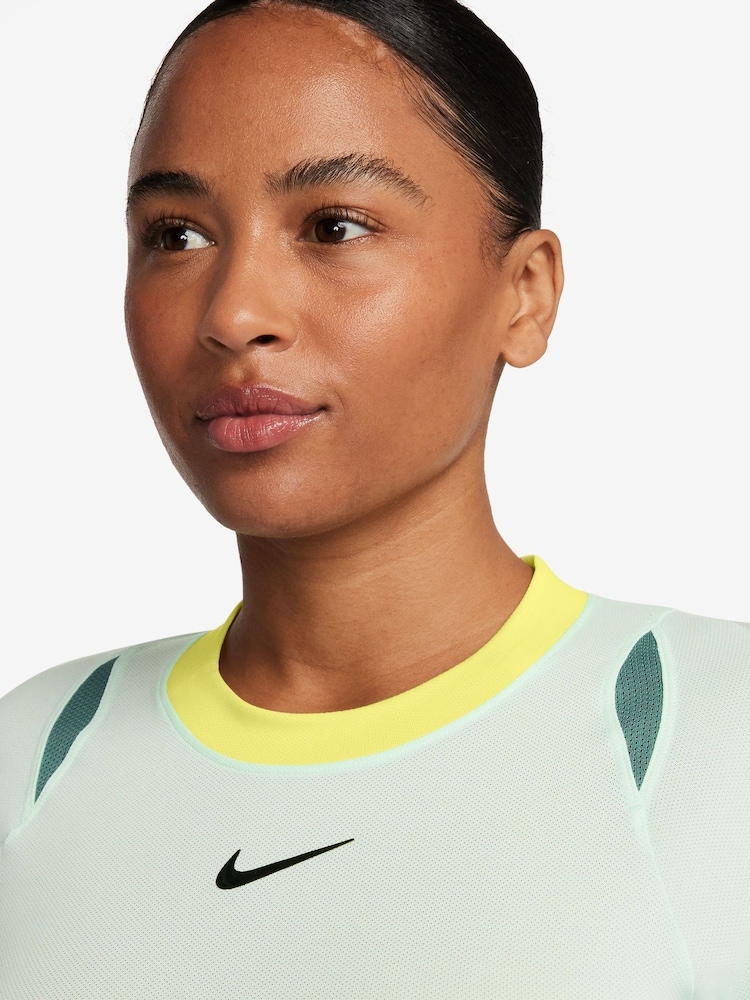 Nike Mint Green Court Advantage Tennis T-Shirt - Image 3 of 3