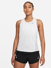Nike White Dri-FIT Race Running Vest - Image 2 of 8