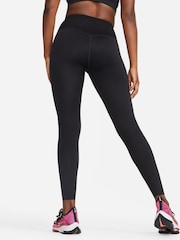 Nike Black Go Firm Support Mid Rise Full Length Leggings with Pockets - Image 2 of 10