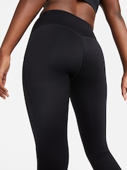 Nike Black Go Firm Support Mid Rise Full Length Leggings with Pockets - Image 4 of 10