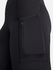 Nike Black Go Firm Support Mid Rise Full Length Leggings with Pockets - Image 9 of 10