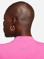 Nike Pink One Dri-FIT Mock Neck Cropped Tank Top - Image 5 of 9