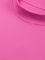 Nike Pink One Dri-FIT Mock Neck Cropped Tank Top - Image 8 of 9
