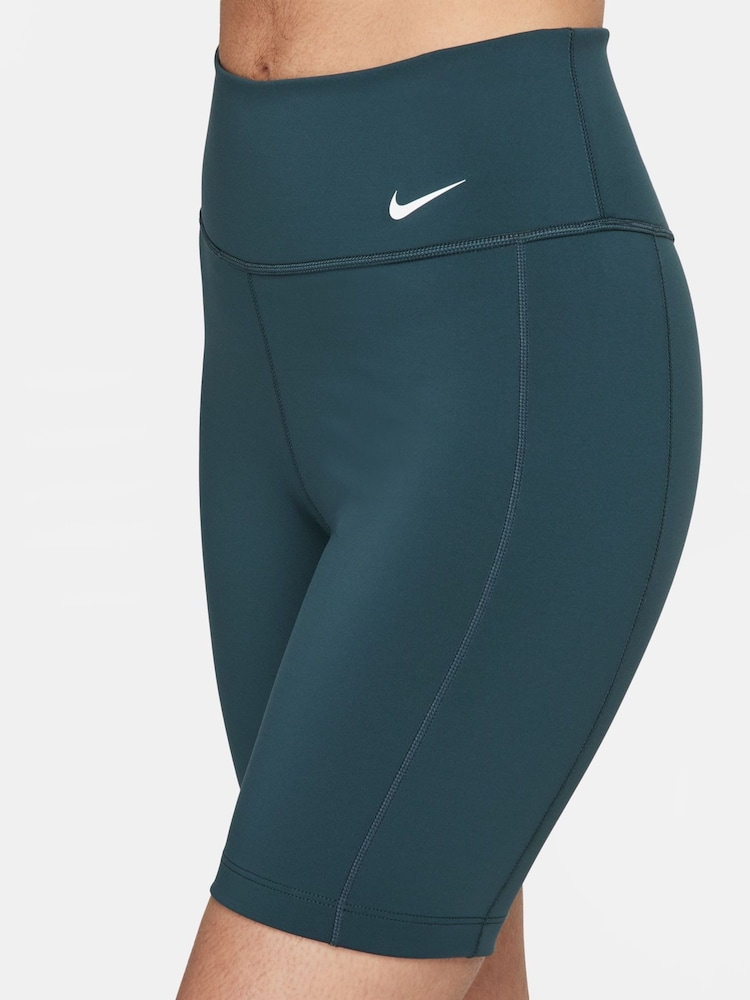 Nike Green Leak Protection Mid Rise 7 Biker Shorts - Image 4 of 8
