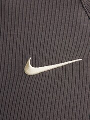 Nike Brown Zip Up Ribbed Knit Jacket - Image 6 of 6