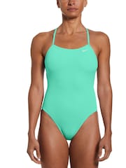 Nike Green Hydrastrong Solid Swim Swimsuit - Image 1 of 4