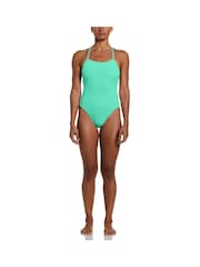 Nike Green Hydrastrong Solid Swim Swimsuit - Image 4 of 4