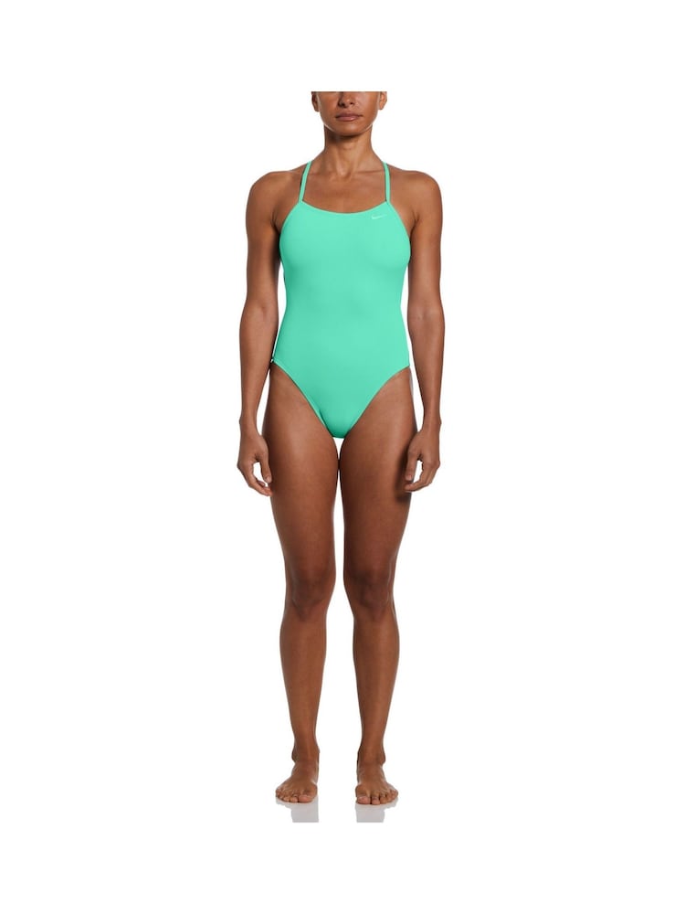 Nike Green Hydrastrong Solid Swim Swimsuit - Image 4 of 4