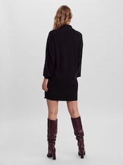VERO MODA Black Puff Sleeve Jumper Dress - Image 2 of 4