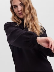 VERO MODA Black Puff Sleeve Jumper Dress - Image 4 of 4