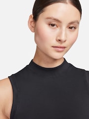 Nike Black Dri-FIT Mock-Neck Cropped Tank Top - Image 4 of 9