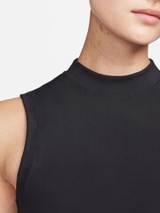 Nike Black Dri-FIT Mock-Neck Cropped Tank Top - Image 5 of 9