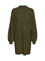 VERO MODA Green Puff Sleeve Jumper Dress - Image 5 of 5