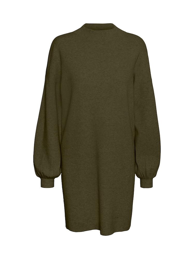 VERO MODA Green Puff Sleeve Jumper Dress - Image 5 of 5