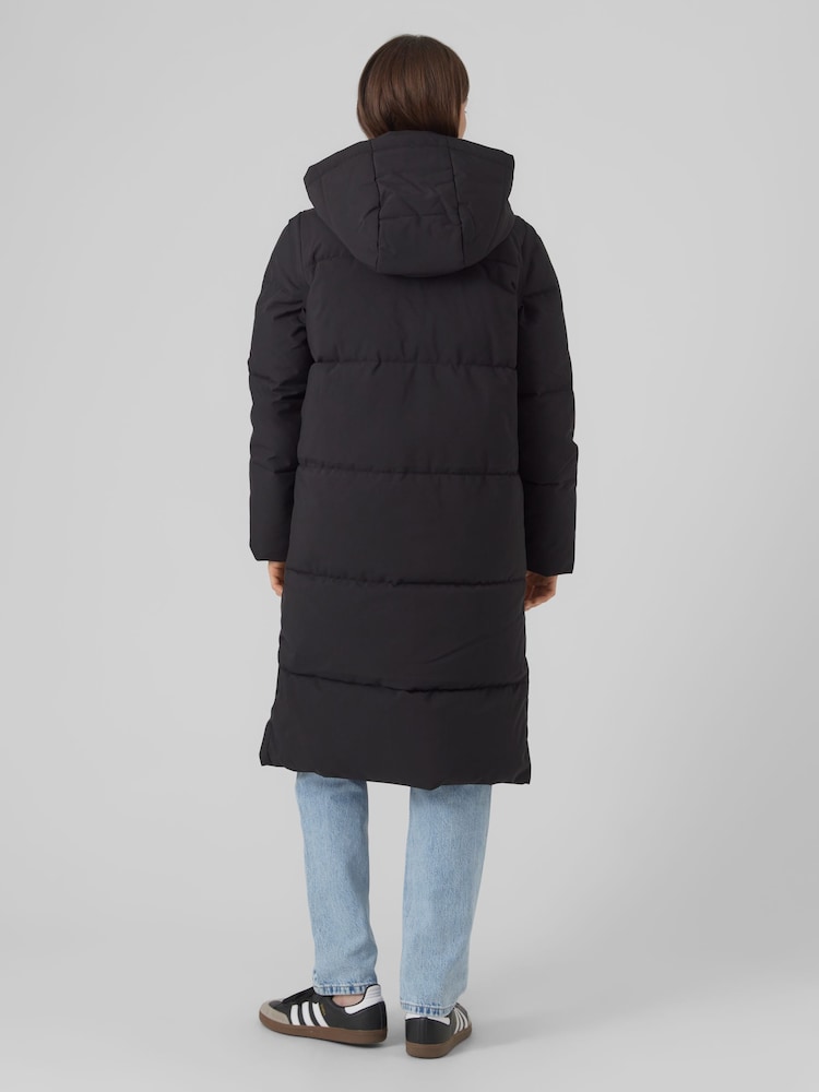 VERO MODA Black 2-In-1 Padded Coat And Gilet Set With Detachable Sleeves - Image 2 of 5