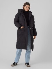 VERO MODA Black 2-In-1 Padded Coat And Gilet Set With Detachable Sleeves - Image 3 of 5