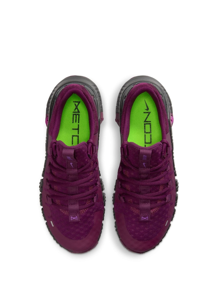 Nike Burgundy Red Free Metcon 5 Training Trainers - Image 6 of 11