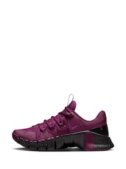 Nike Burgundy Red Free Metcon 5 Training Trainers - Image 8 of 11