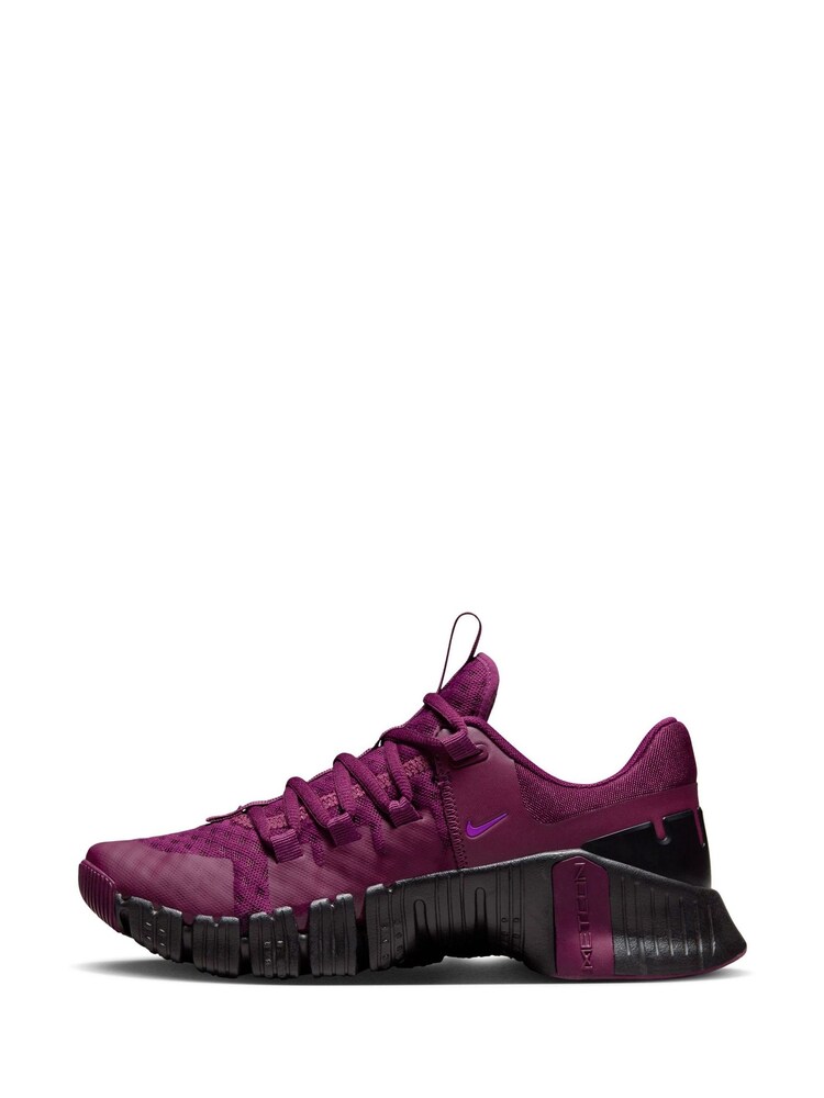 Nike Burgundy Red Free Metcon 5 Training Trainers - Image 8 of 11