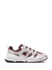 Nike Burgundy/Beige Tech Hera Trainers - Image 1 of 11