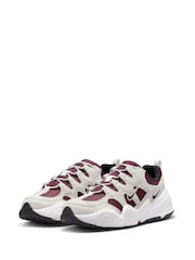 Nike Burgundy/Beige Tech Hera Trainers - Image 2 of 11