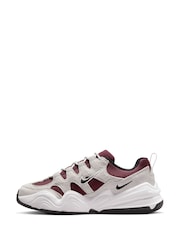 Nike Burgundy/Beige Tech Hera Trainers - Image 5 of 11