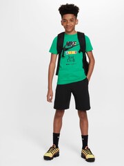 Nike Green Stacked Logo 100% Cotton T-Shirt - Image 3 of 5