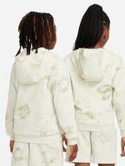 Nike Green Tie Dye Club Fleece Overhead Hoodie - Image 5 of 9