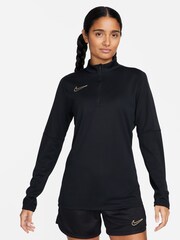 Nike Black/White DriFIT Academy Training Drill Top - Image 1 of 6