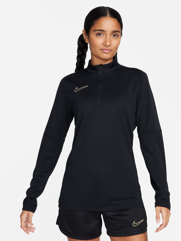 Nike Black/White DriFIT Academy Training Drill Top - Image 1 of 6