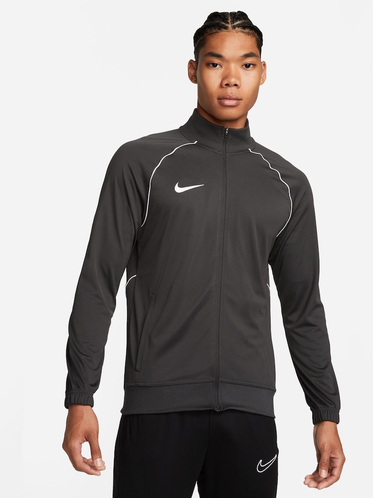 Nike Grey/White DriFIT Academy Pro Zip Up Training Top - Image 1 of 6