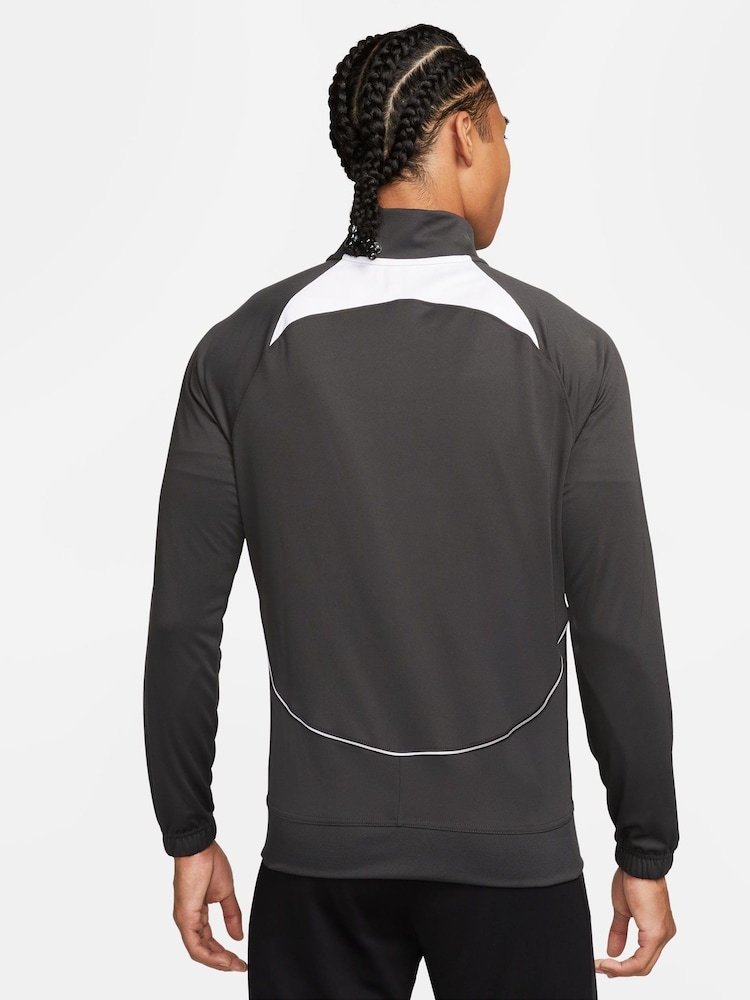 Nike Grey/White DriFIT Academy Pro Zip Up Training Top - Image 2 of 6