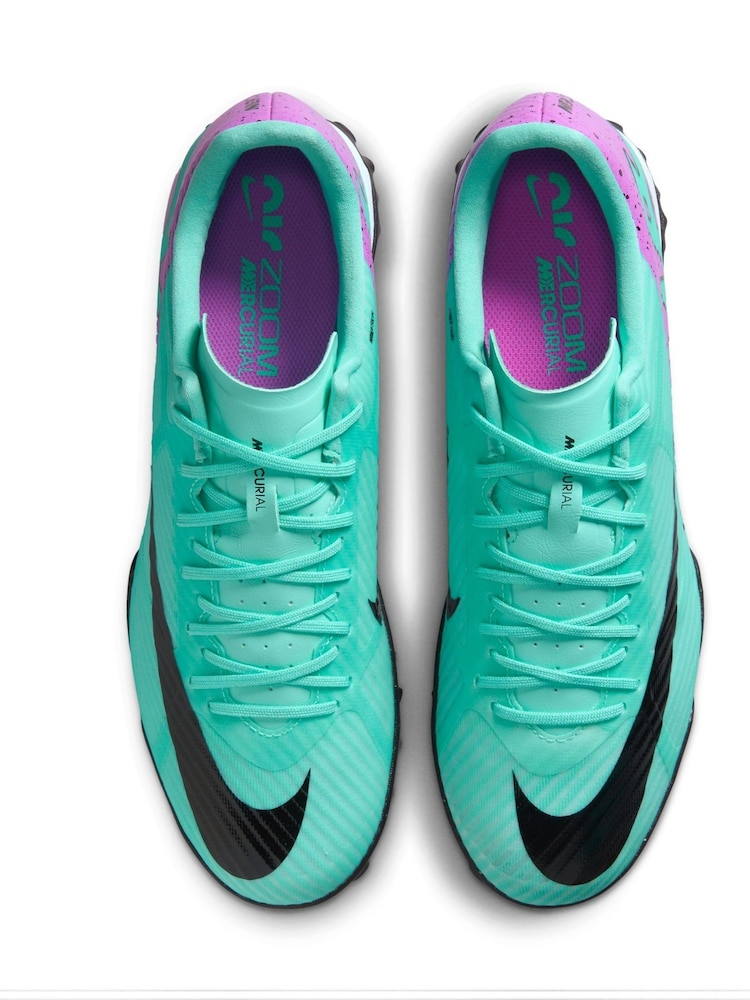 Nike Green Mercurial Vapor 15 Turf Football Boots - Image 10 of 10