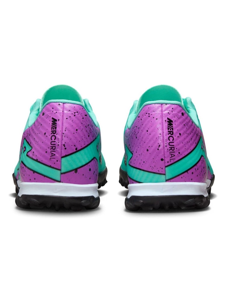 Nike Green Mercurial Vapor 15 Turf Football Boots - Image 3 of 10
