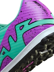 Nike Green Mercurial Vapor 15 Turf Football Boots - Image 9 of 10