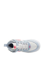 Nike Light Blue Air Force 1 Mid Easy On Trainers - Image 8 of 11