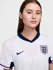 Nike White Womens England Stadium Shirt 2024 - Image 8 of 11