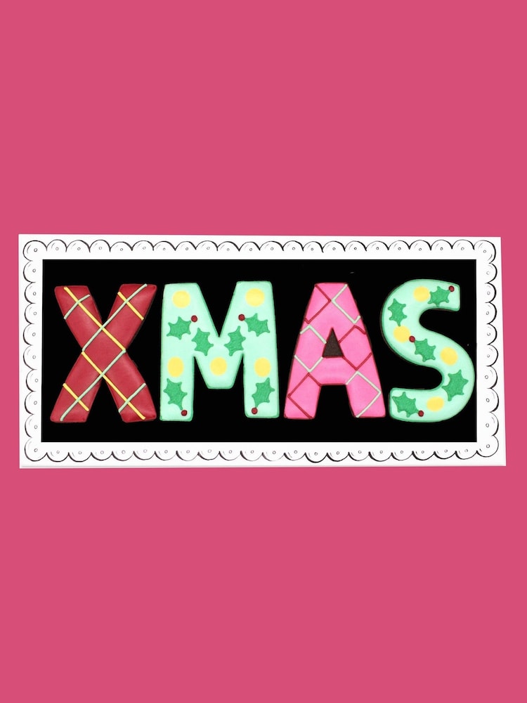 Biscuiteers Christmas XMAS Letterbox Biscuits - Image 1 of 1