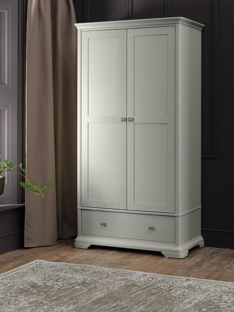 Bentley Designs Blue Grey Alora Double Wardrobe - Image 1 of 4 Bentley Designs Blue Grey Alora Double Wardrobe - Image 1 of 4